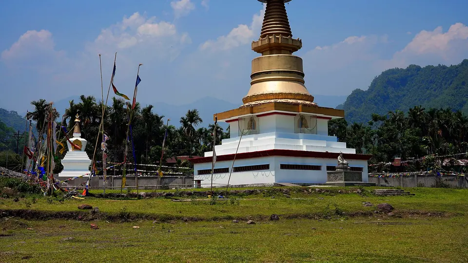 The Dipamkara stupa at Fagu, Gorubathan block